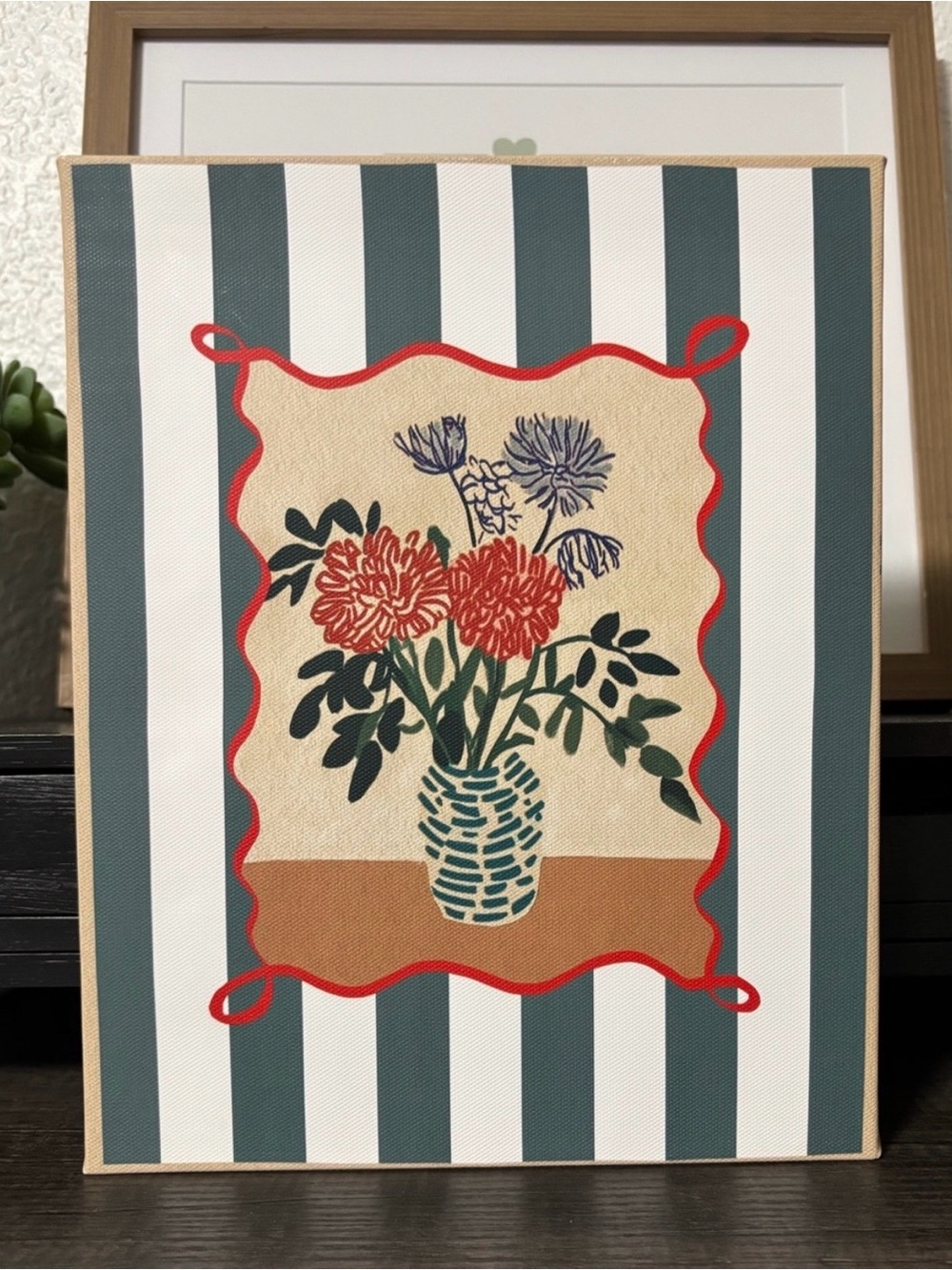 Bold Stretched Canvas Wall
Decor (NWOT)